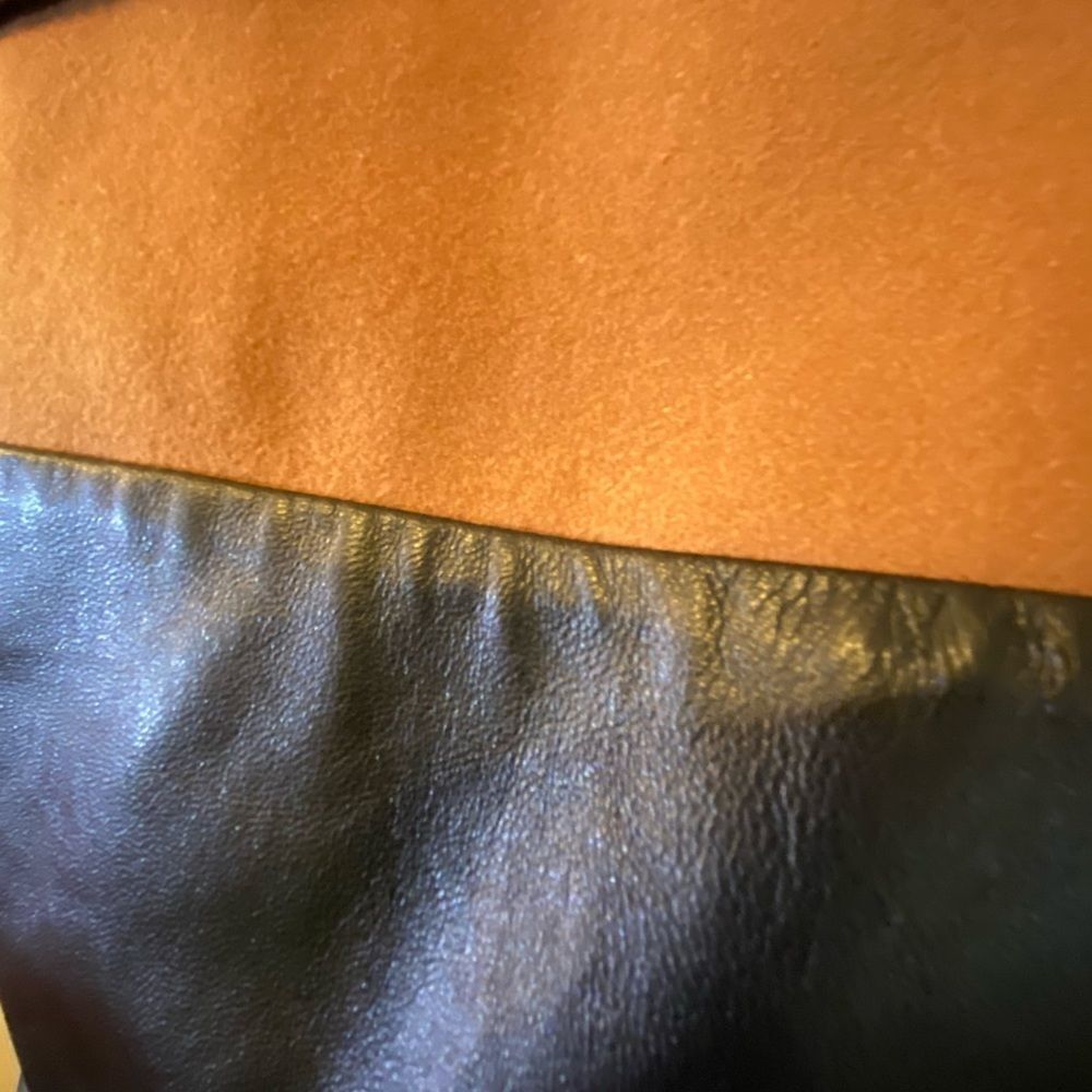 Cynthia Steffe Color Block Wool And Lambskin Coat… - image 8